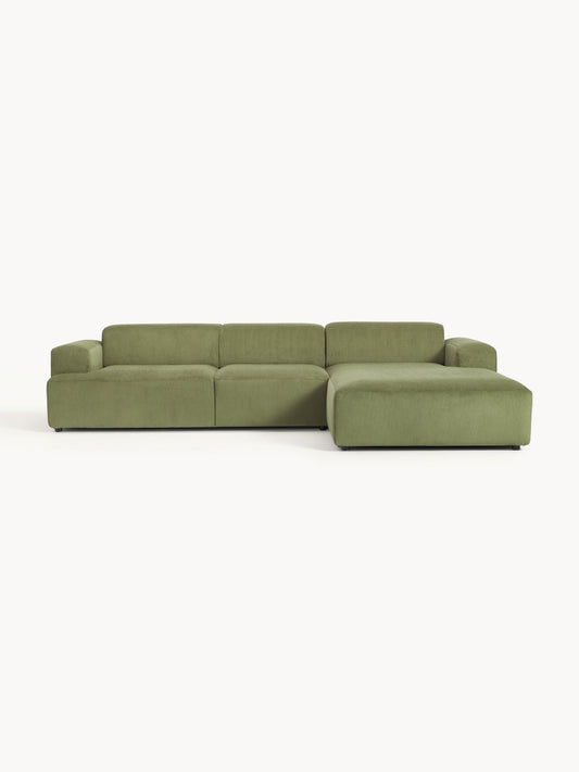 Melina Corduroy Corner Sofa (4-Seater)