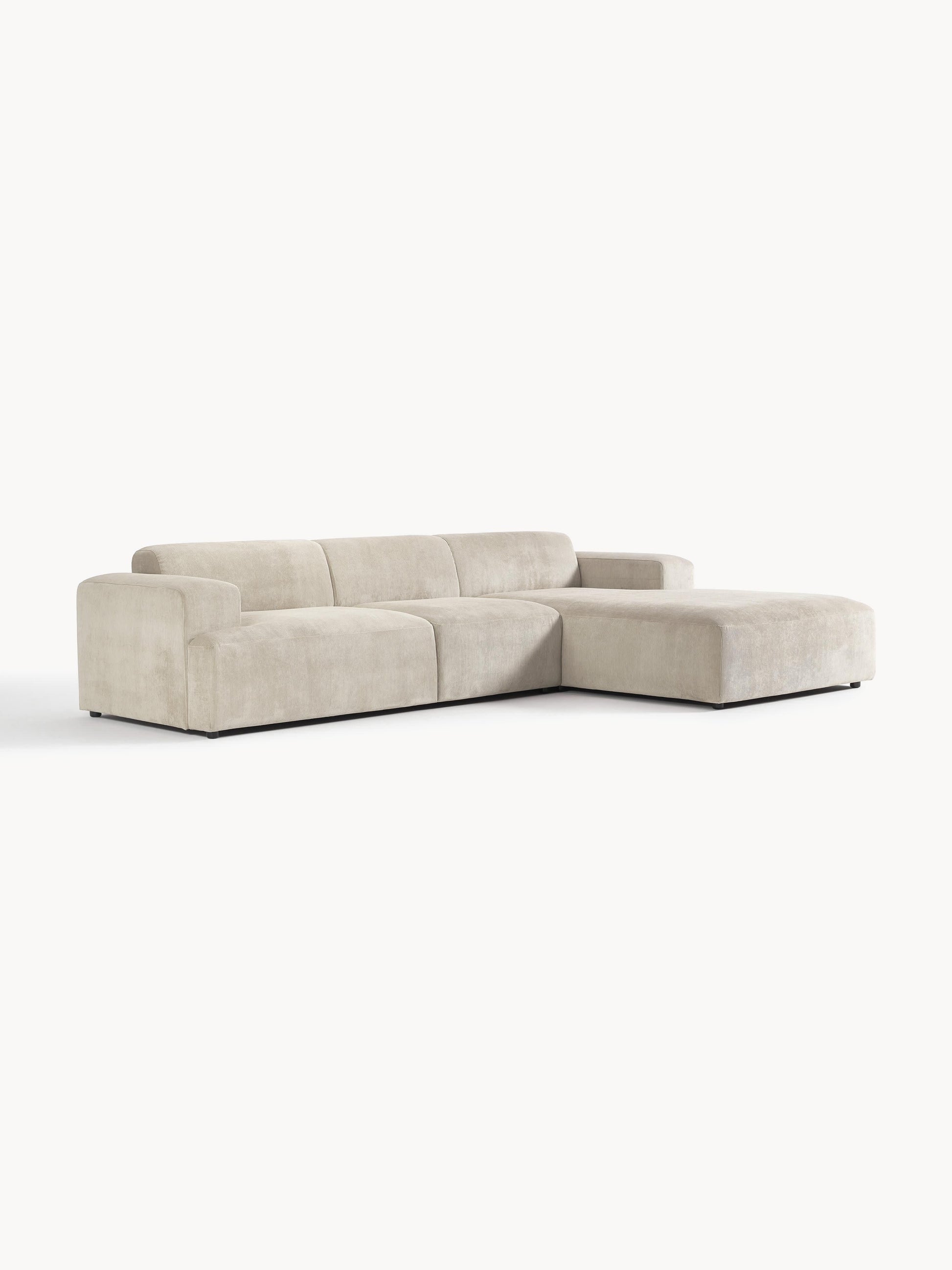 Melina Corduroy Corner Sofa (4-Seater)