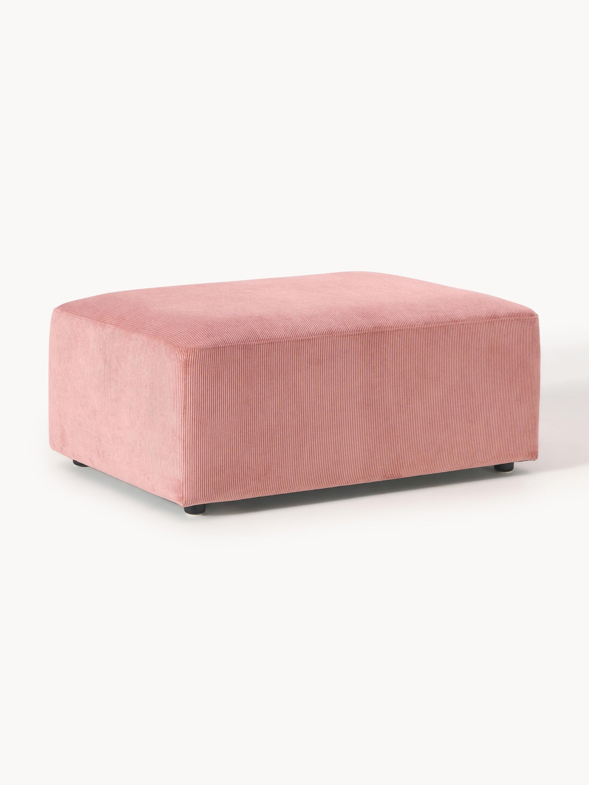 Melina Corduroy Stool, W 99 x D 72 cm