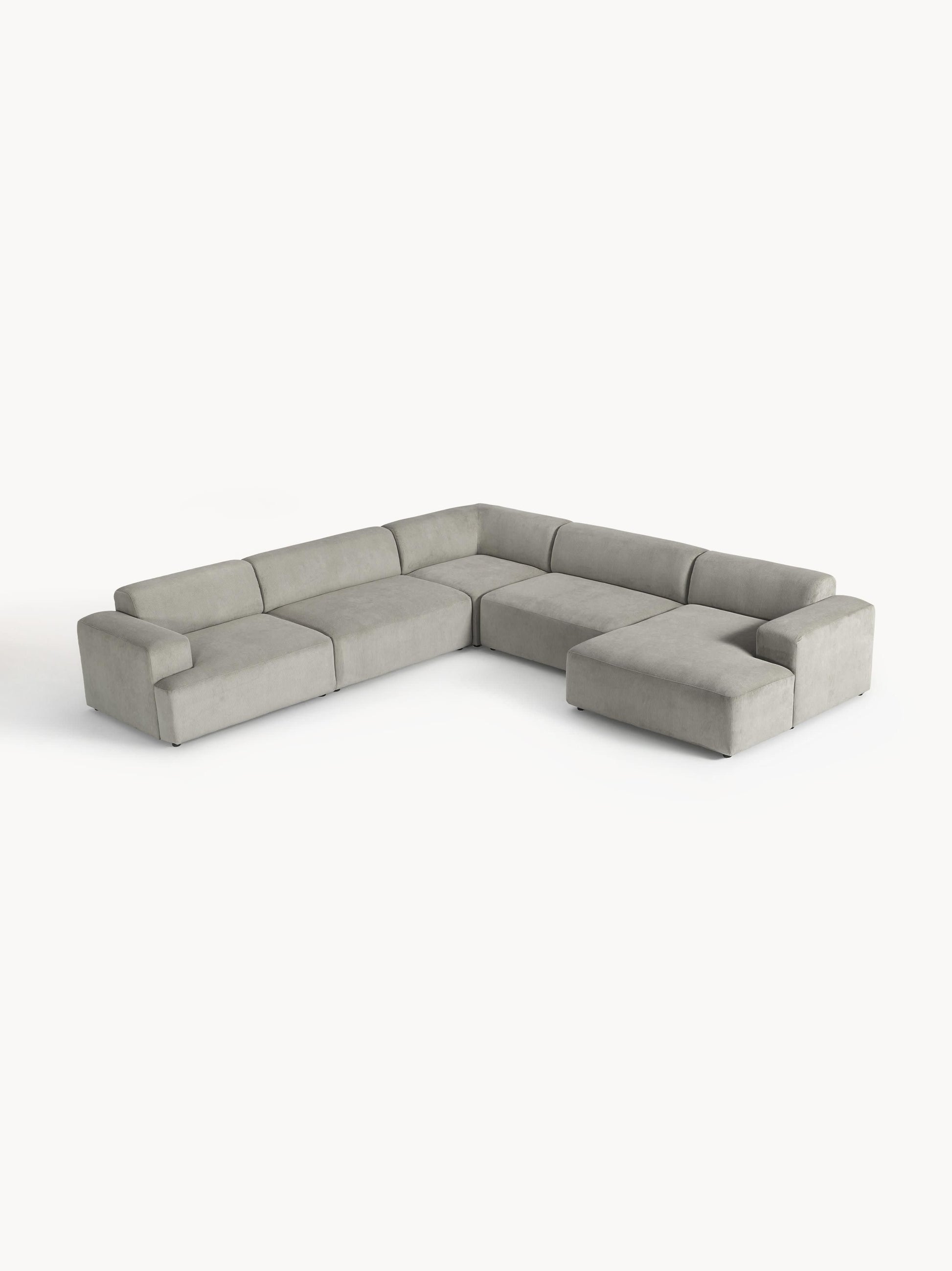 Melina Corduroy XL Corner Sofa