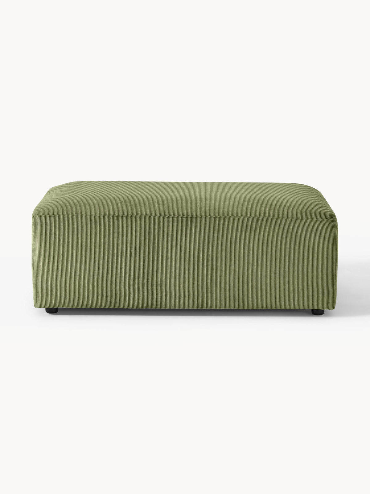 Melina Corduroy XL Ottoman, W 116 x D 72 cm