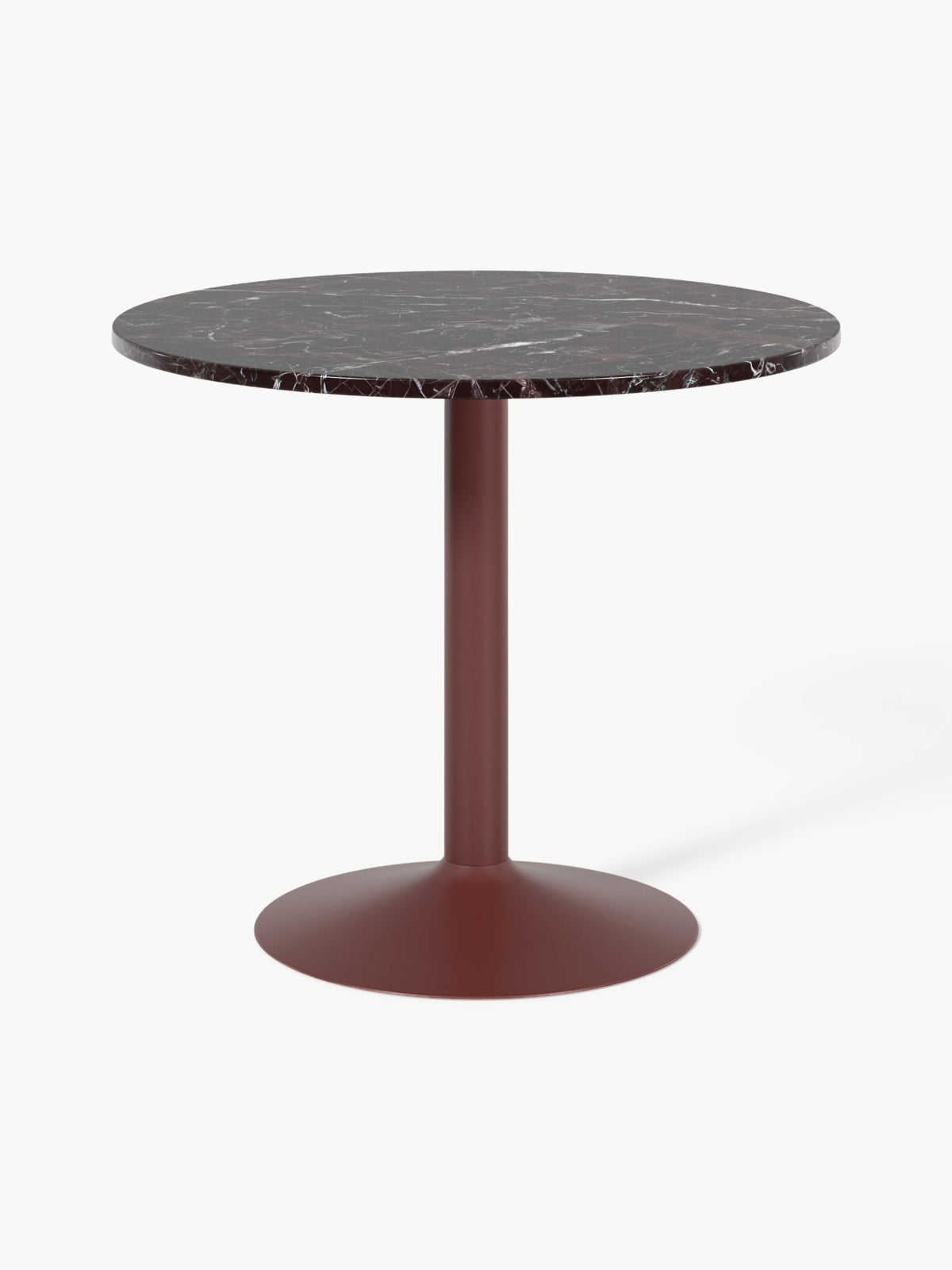 Milora Round Dining Table in Marble, Ø 90 cm