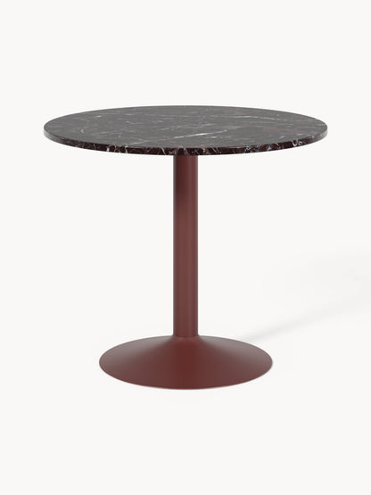 Milora Round Dining Table in Marble, Ø 90 cm