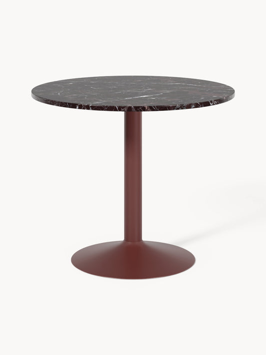 Milora Round Dining Table in Marble, Ø 90 cm