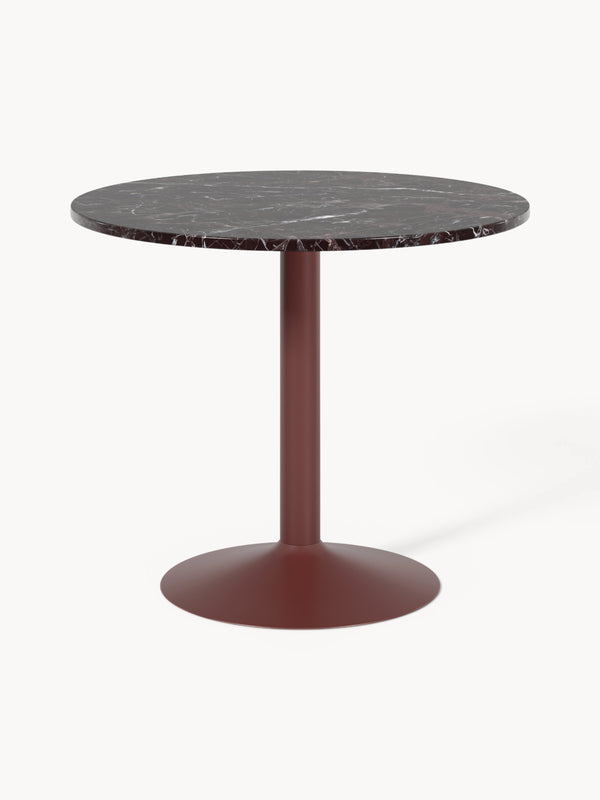 Milora Round Dining Table in Marble, Ø 90 cm