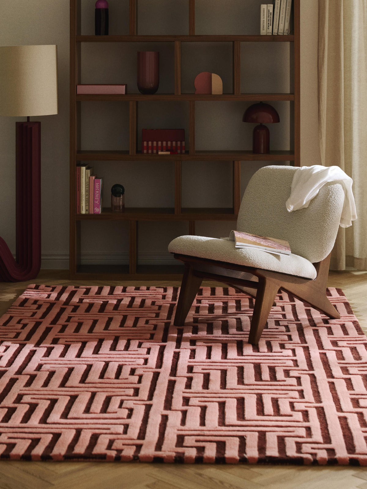 Montaro Wool Rug, Hand-Tufted, with Raised High-Low Texture