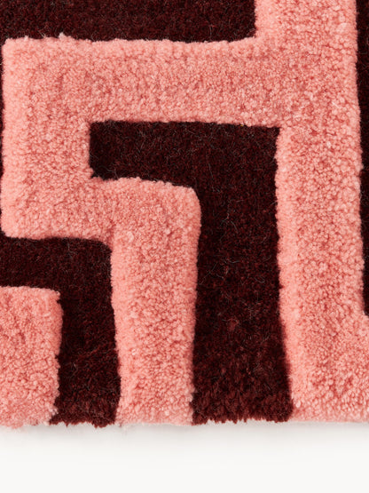 Montaro Wool Rug, Hand-Tufted, with Raised High-Low Texture