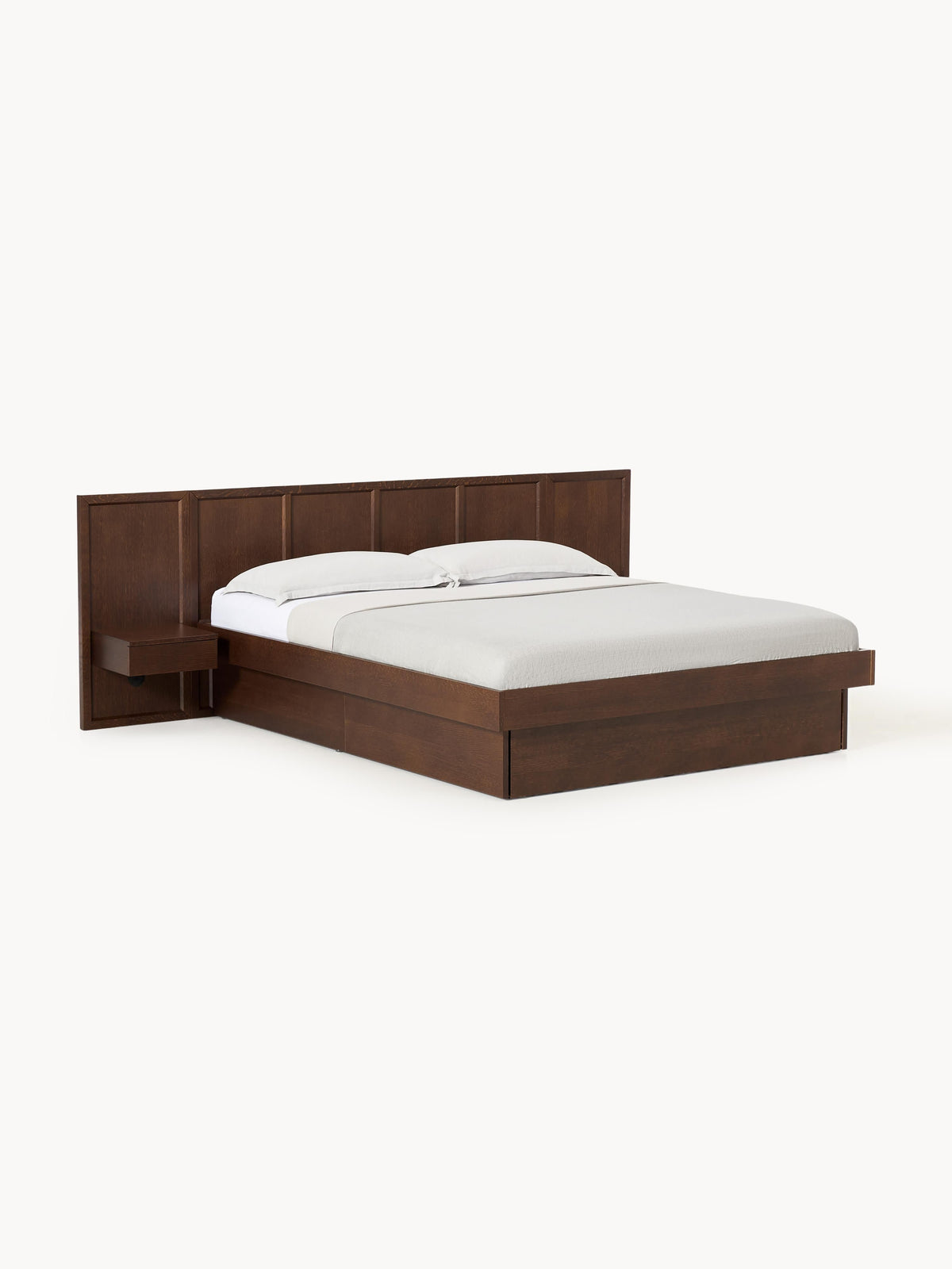 Nantova Wooden Bed with Bedside Tables and Headboard