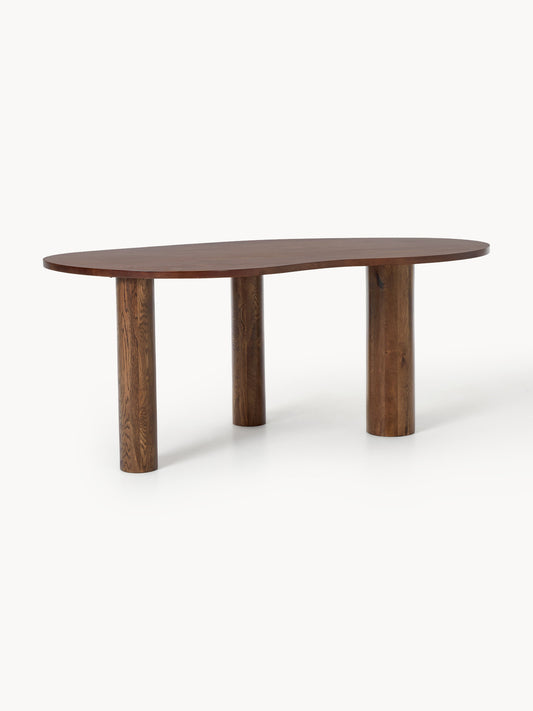 Narusa Oak Dining Table with Organic Shape, in Various Sizes