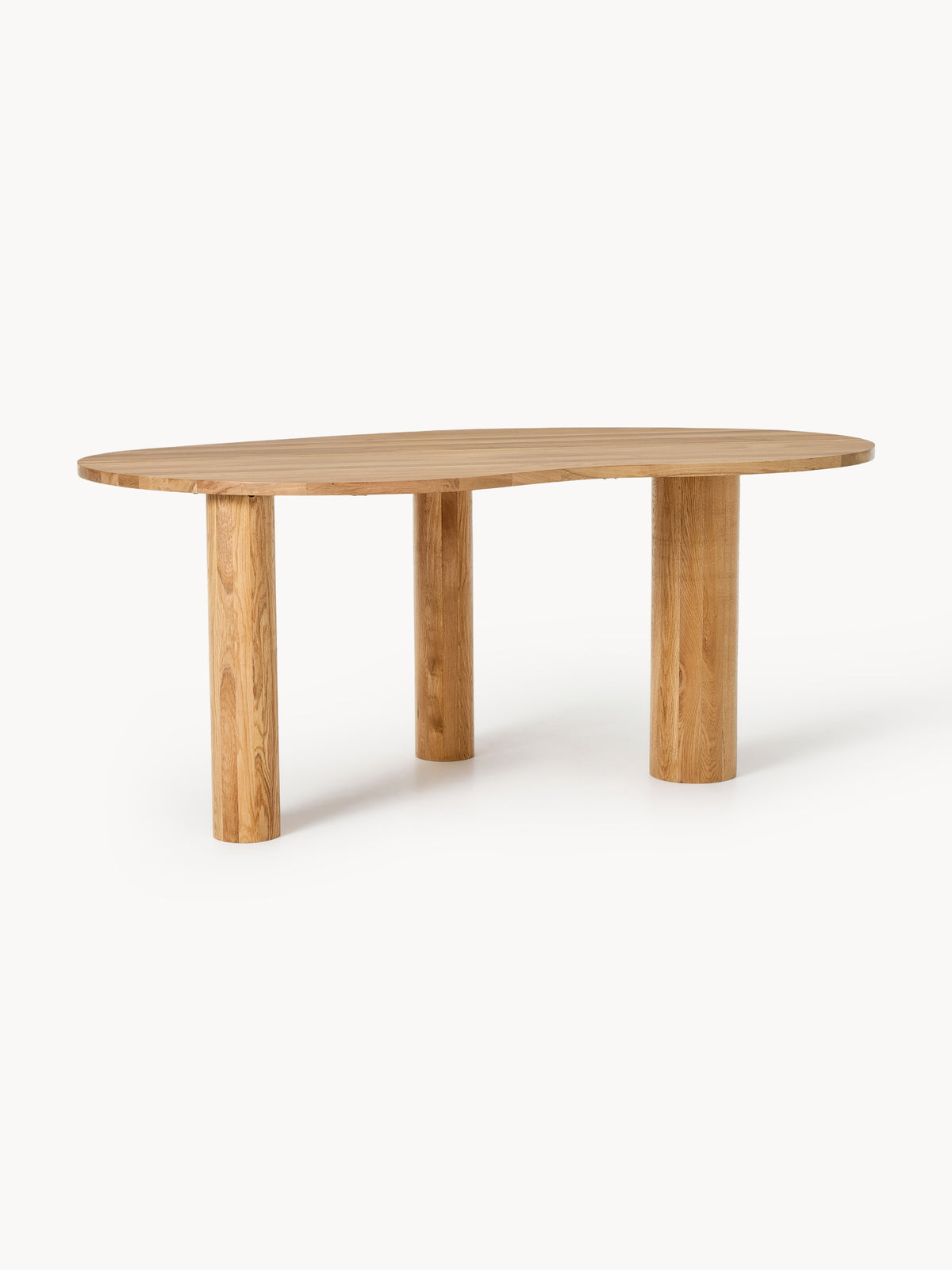 Narusa Oak Dining Table with Organic Shape, in Various Sizes