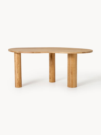 Narusa Oak Dining Table with Organic Shape, in Various Sizes