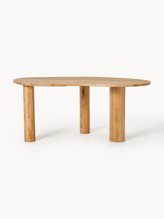Narusa Oak Dining Table with Organic Shape, in Various Sizes