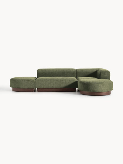 Natova Modular Corner Sofa in Teddy Bouclé