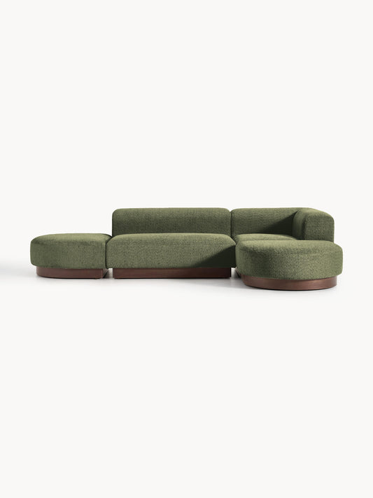 Natova Modular Corner Sofa in Teddy Bouclé