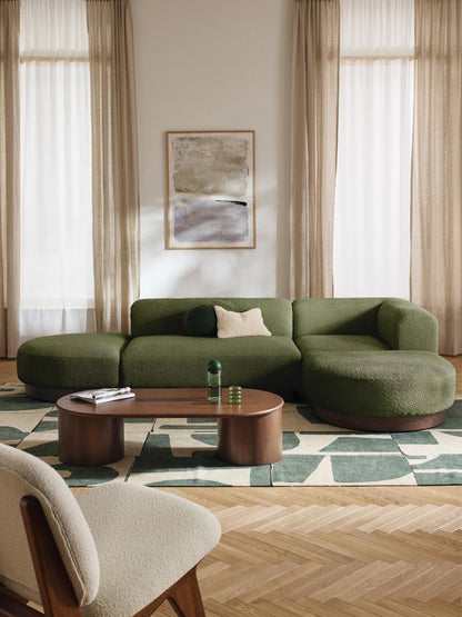 Natova Modular Corner Sofa in Teddy Bouclé
