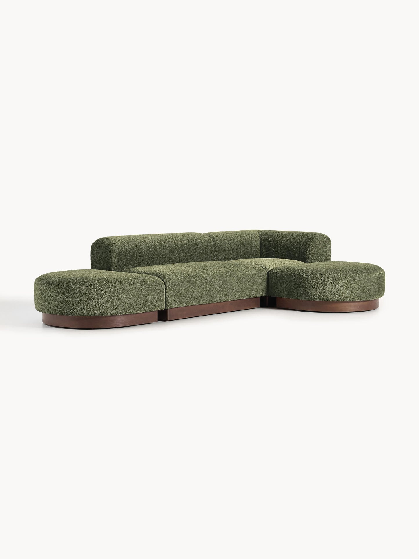 Natova Modular Corner Sofa in Teddy Bouclé