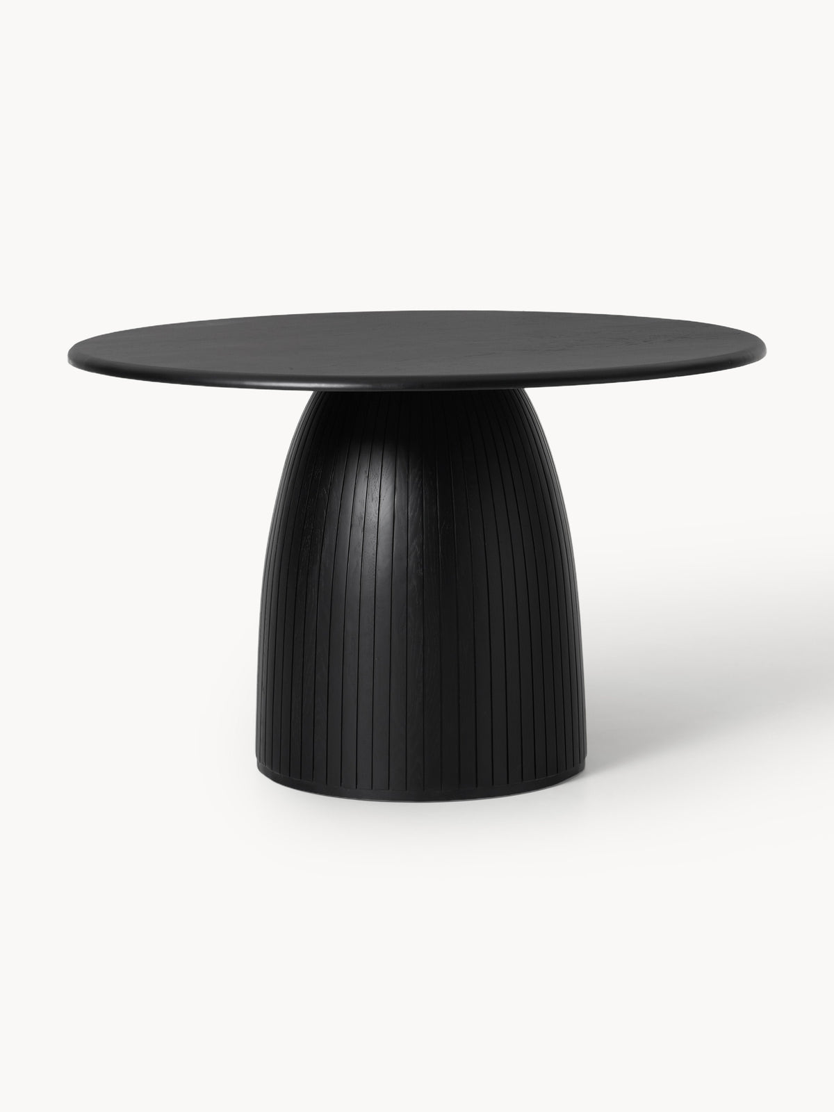 Nelvie Round Dining Table with Fluted Texture, in Various Sizes