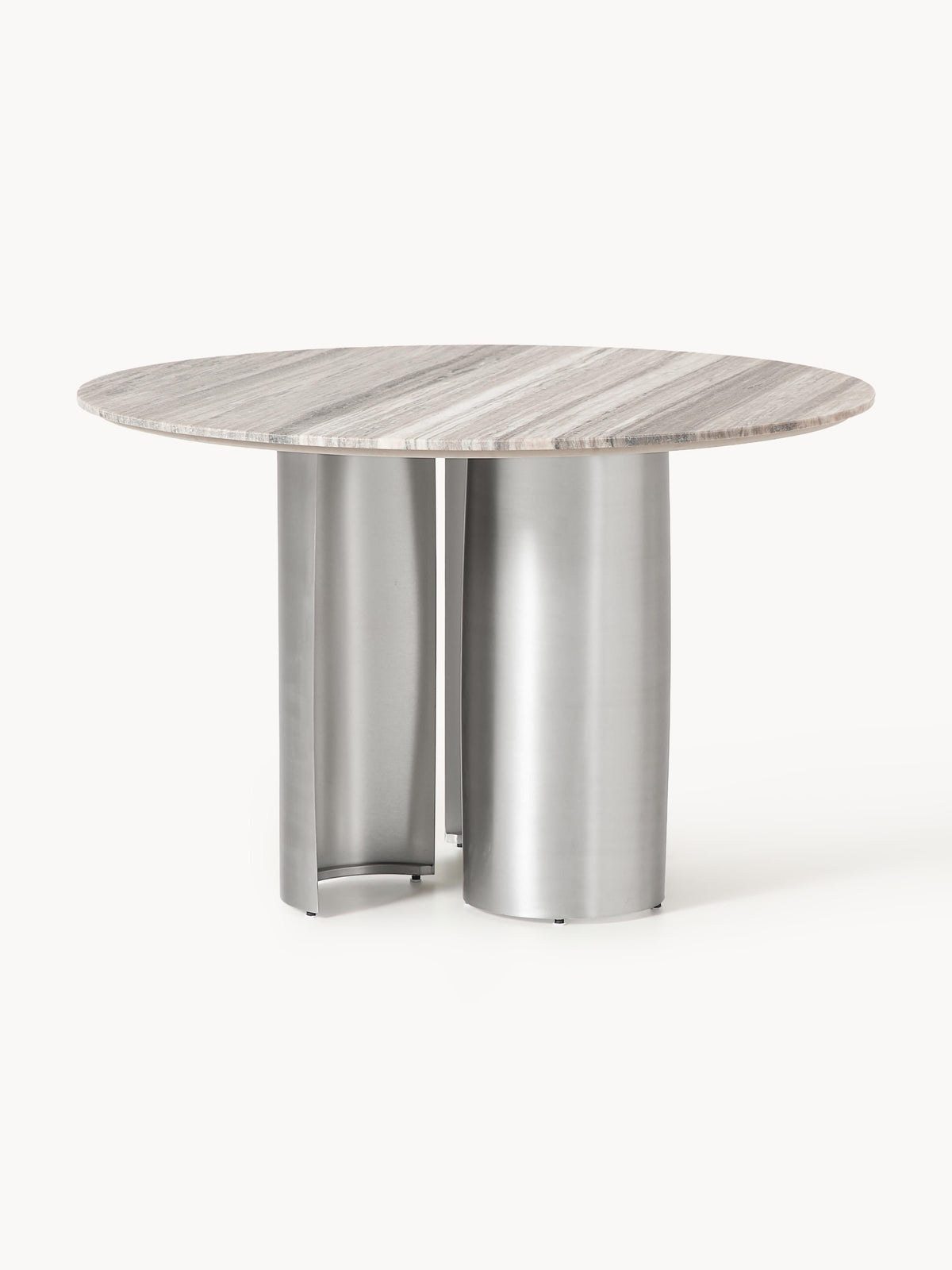 Noaven Round Dining Table with Marble Tabletop, Ø 120 cm