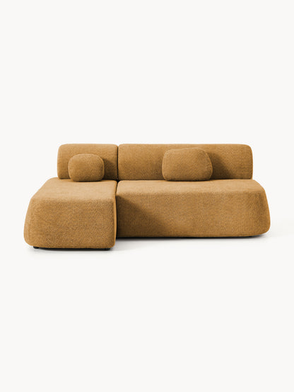 Paova Sofa Bed in Teddy Bouclé with Storage