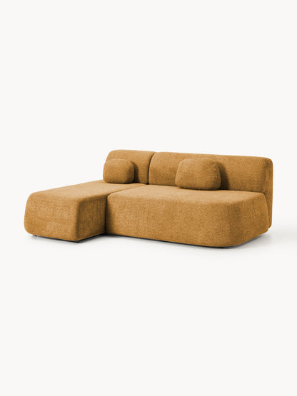 Paova Sofa Bed in Teddy Bouclé with Storage