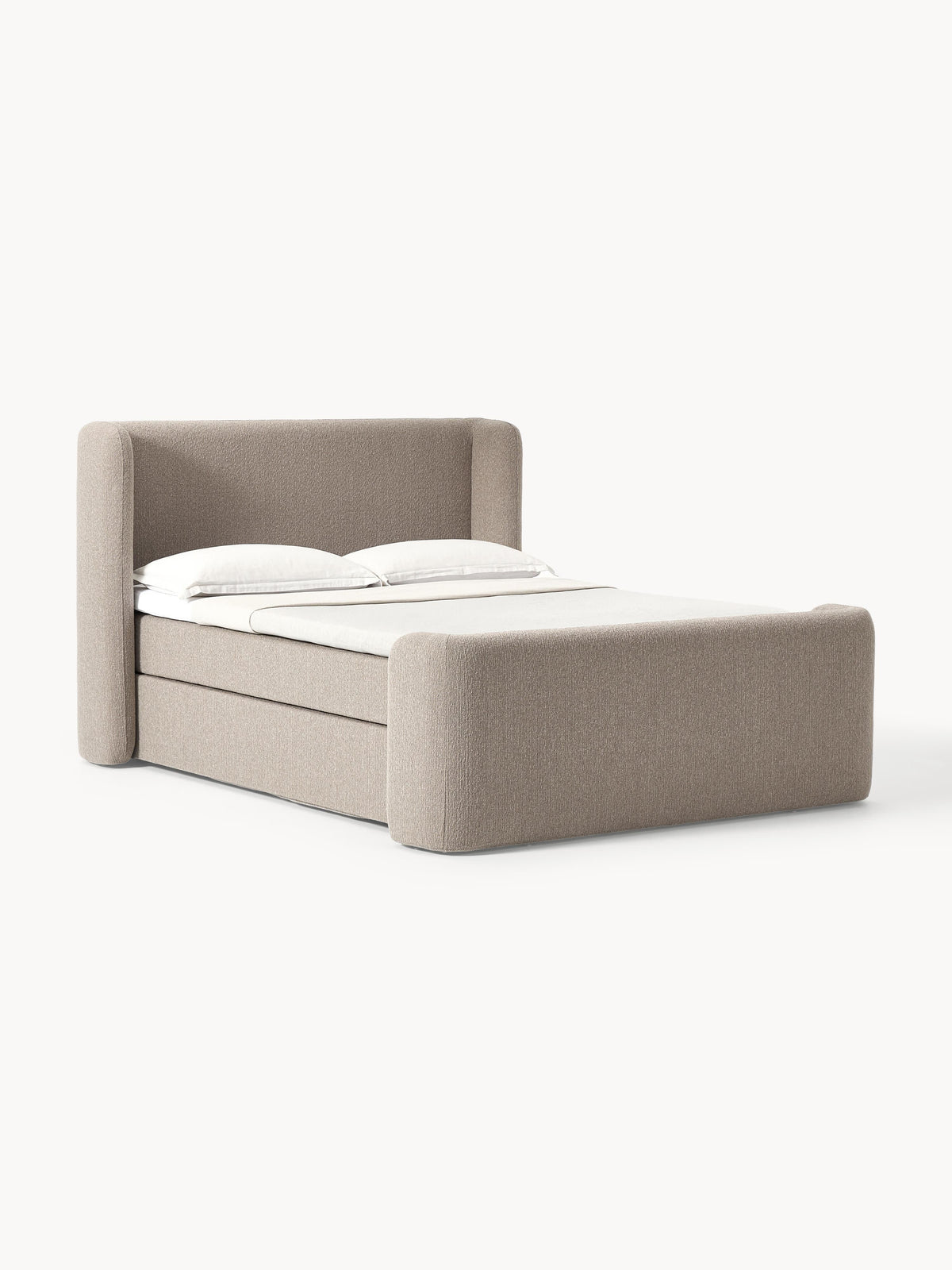 Perlana Bouclé Box Spring Bed