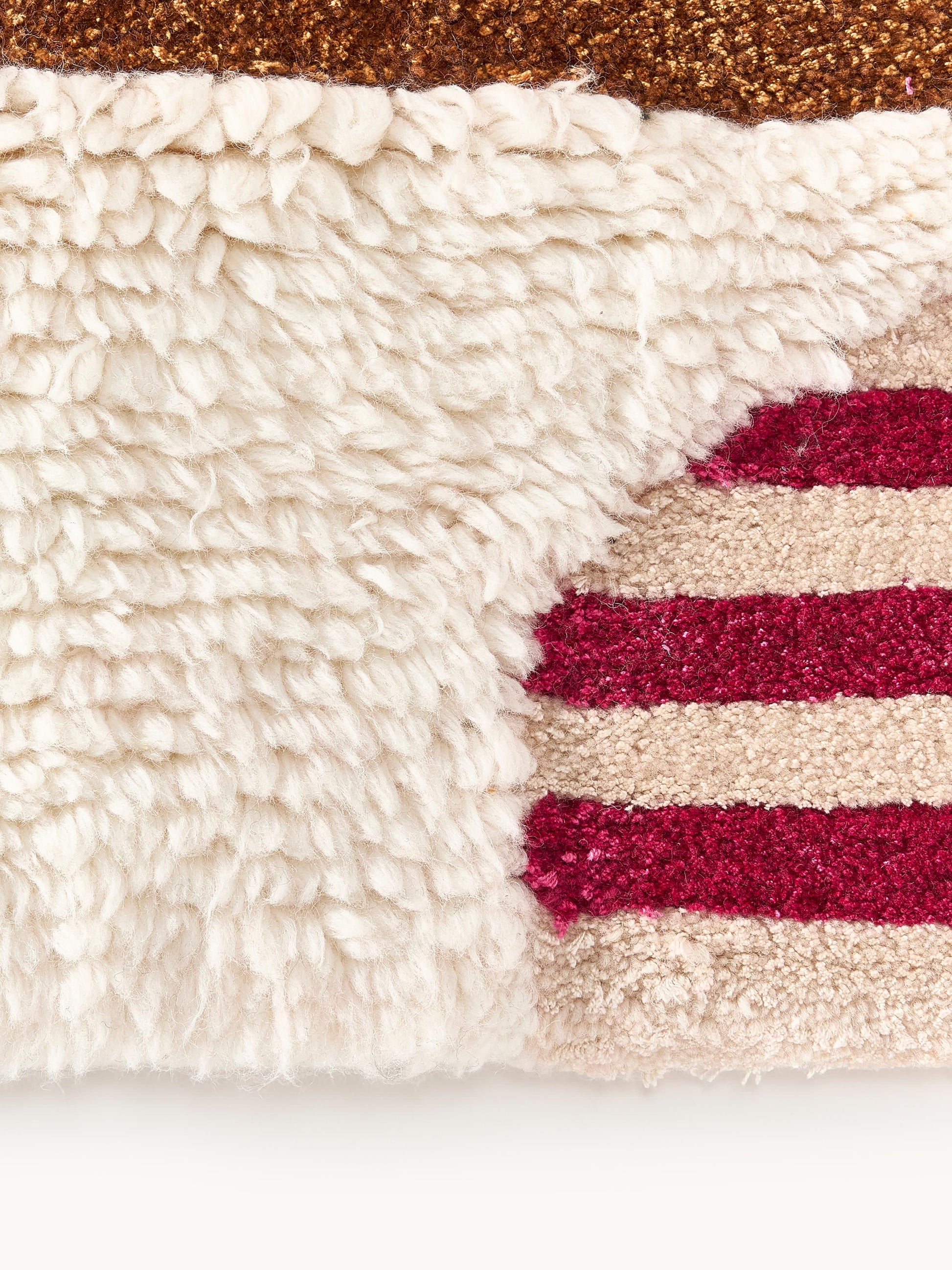 Roscia Hand-Tufted Wool Rug, High-Low Texture