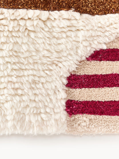Roscia Hand-Tufted Wool Rug, High-Low Texture