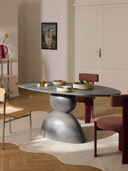 Sahrano Oval Dining Table, Organic Design, 180 x 90 cm