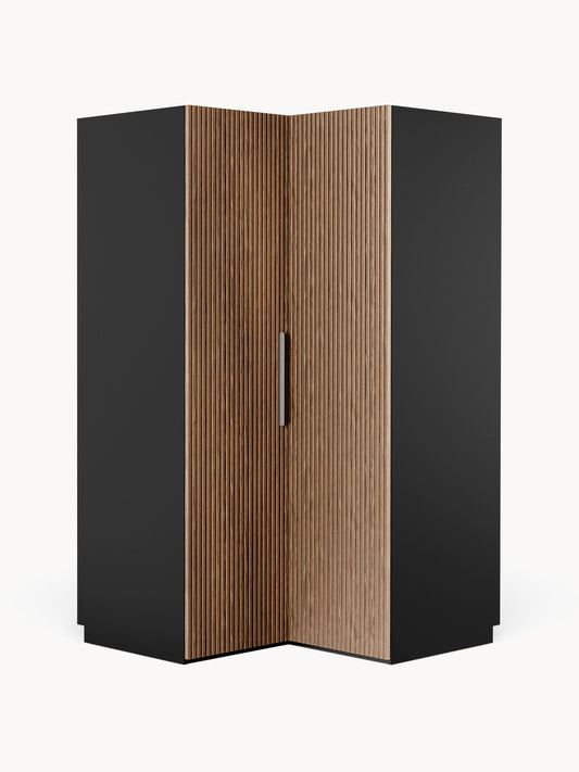Simena Modular Corner Wardrobe, 115 cm Wide