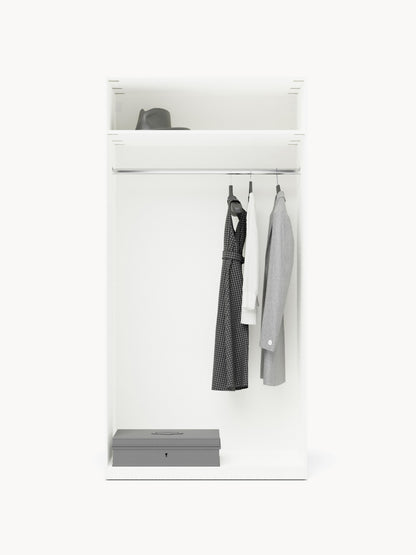 Simena Modular Hinged-Door Wardrobe, 100 cm Wide, in Various Sizes