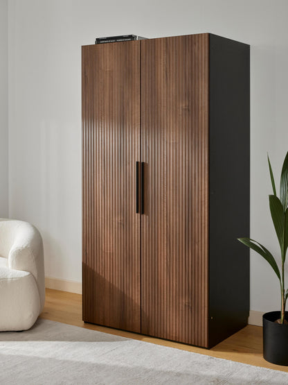 Simena Modular Hinged-Door Wardrobe, 100 cm Wide, in Various Sizes