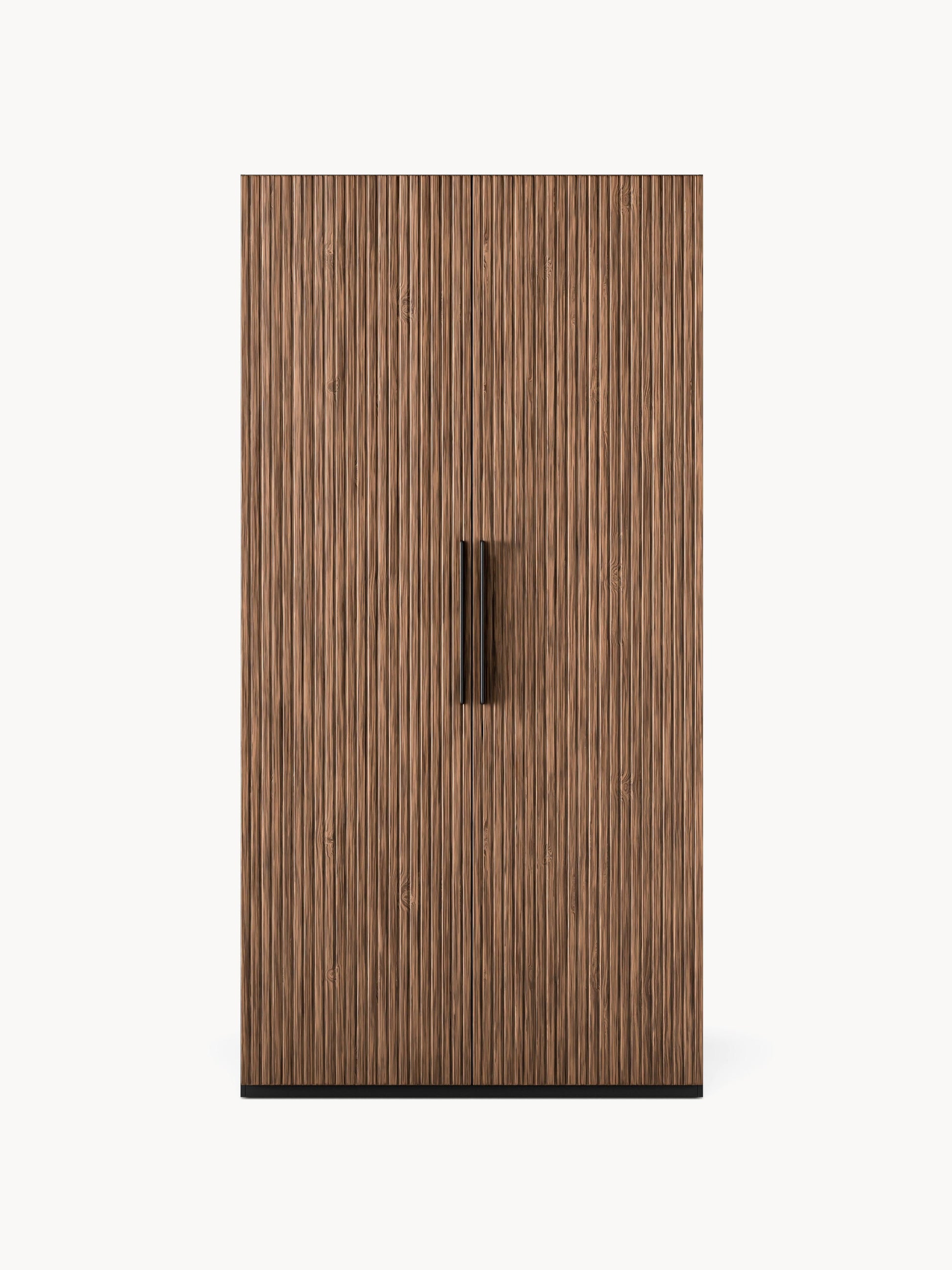 Simena Modular Hinged-Door Wardrobe, 100 cm Wide, in Various Sizes