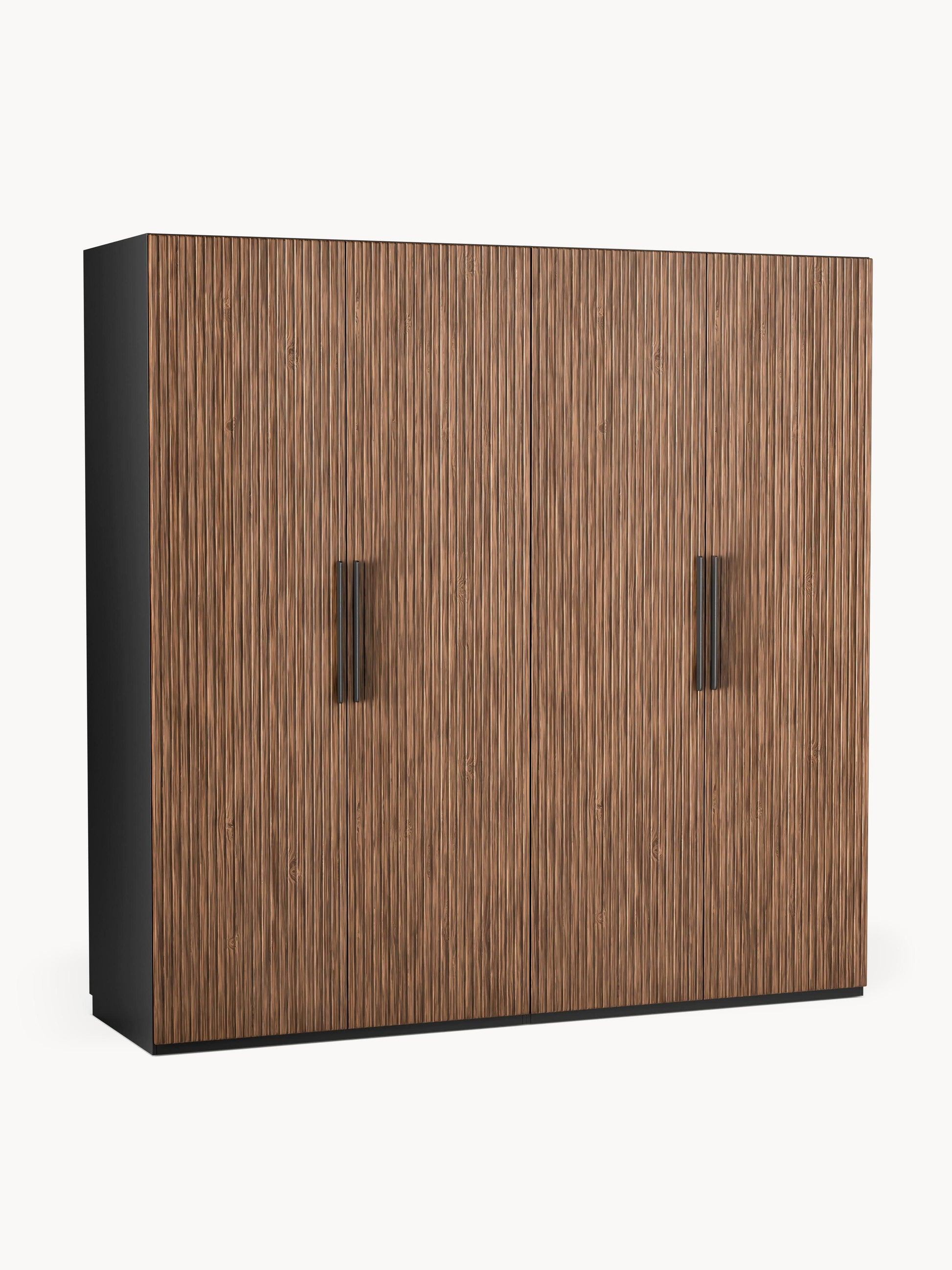 Simena Modular Hinged-Door Wardrobe, 200 cm Wide, in Various Sizes