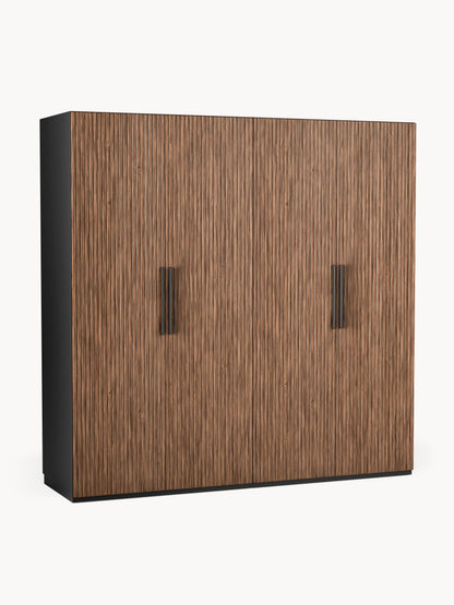 Simena Modular Hinged-Door Wardrobe, 200 cm Wide, in Various Sizes