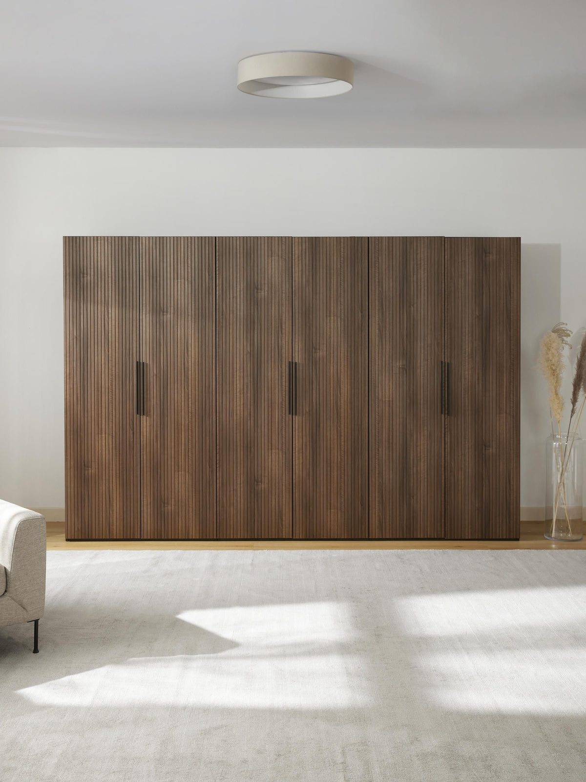 Simena Modular Hinged-Door Wardrobe, 300 cm Wide, in Various Sizes