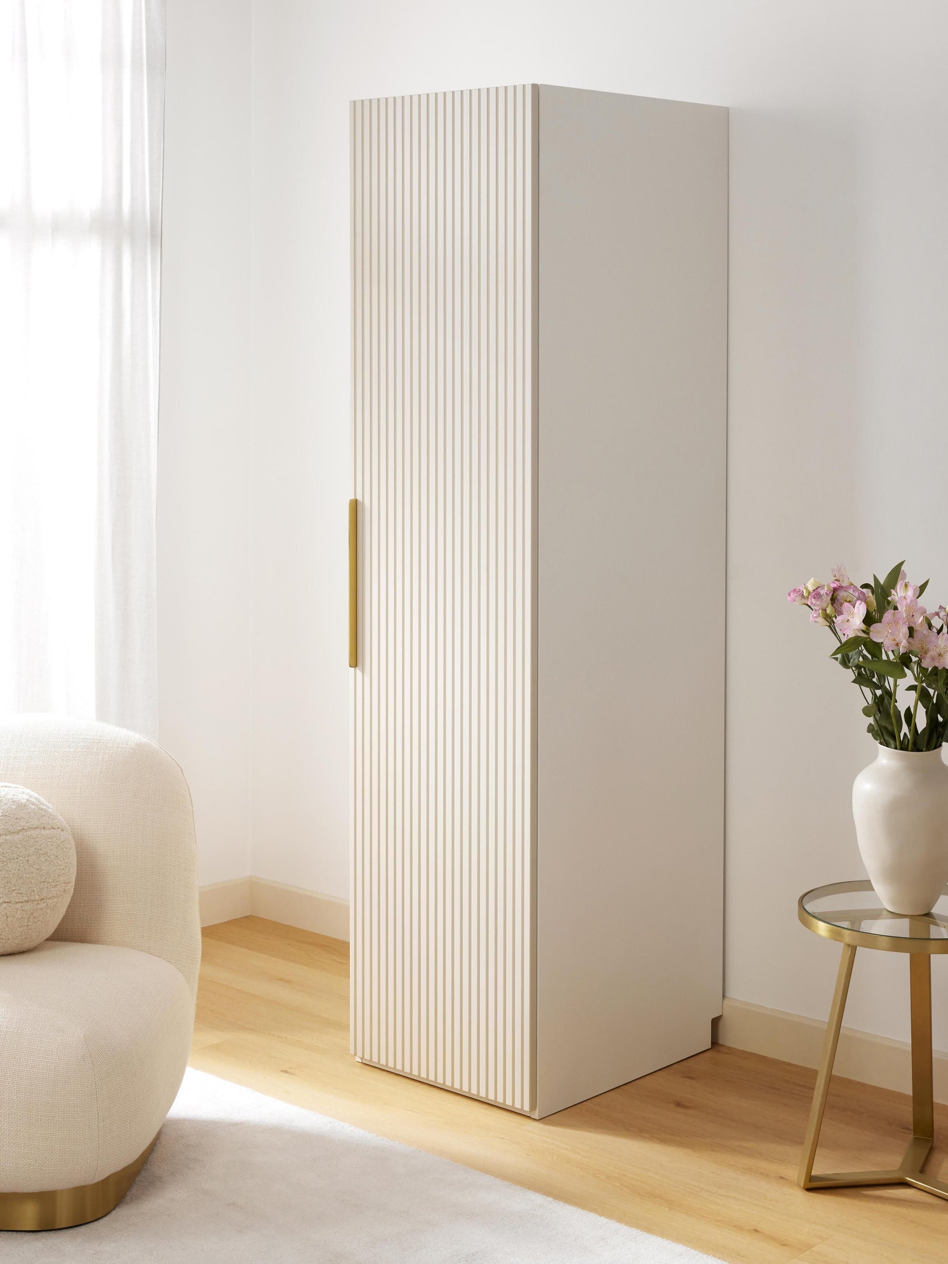 Simena Modular Hinged-Door Wardrobe, 50 cm Wide, in Various Sizes