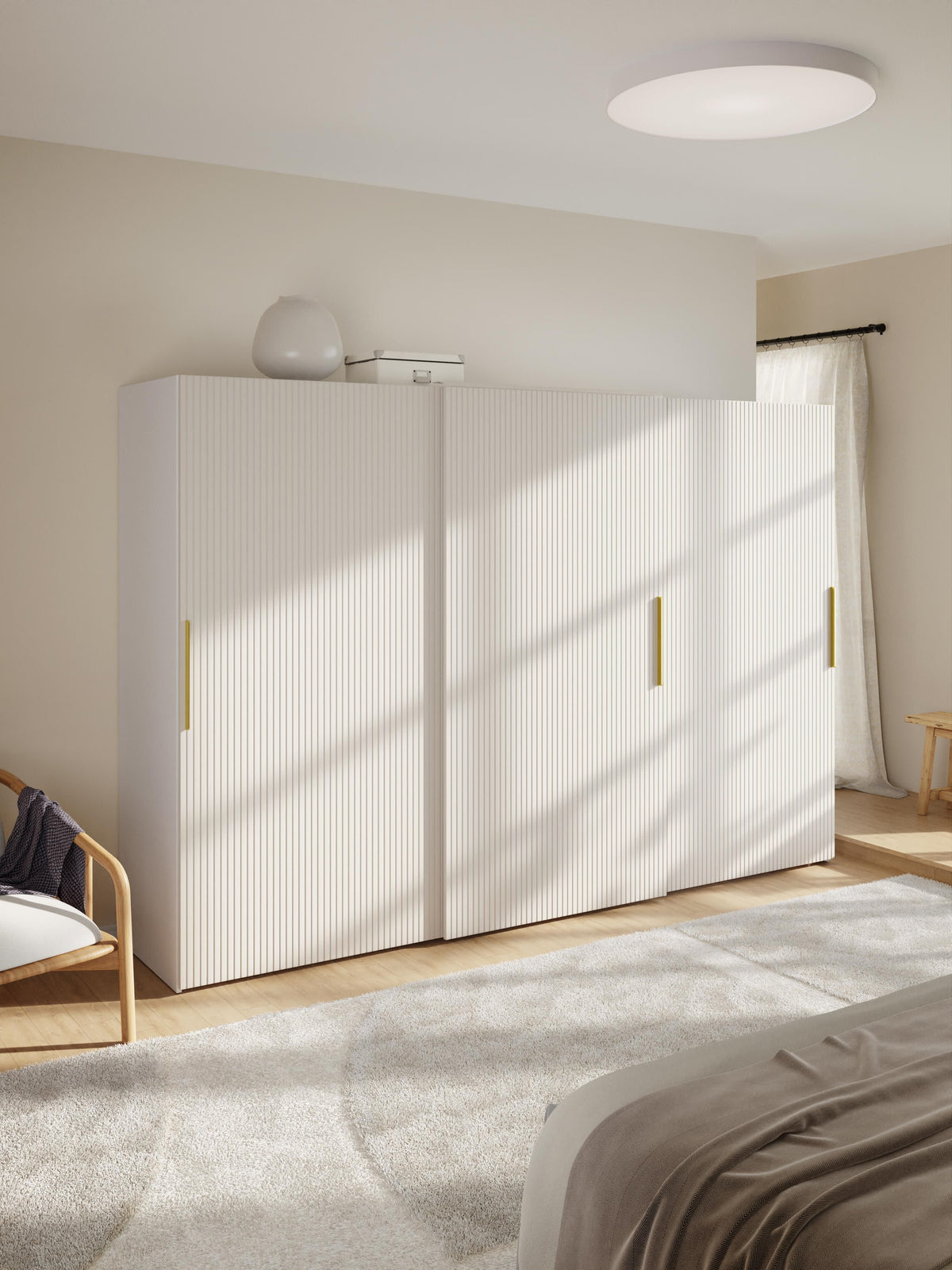 Simena Modular Sliding-Door Wardrobe, 300 cm Wide, in Various Sizes
