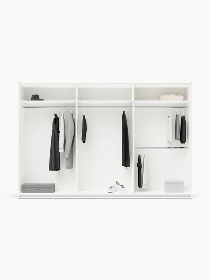 Simena Modular Sliding-Door Wardrobe, 300 cm Wide, in Various Sizes