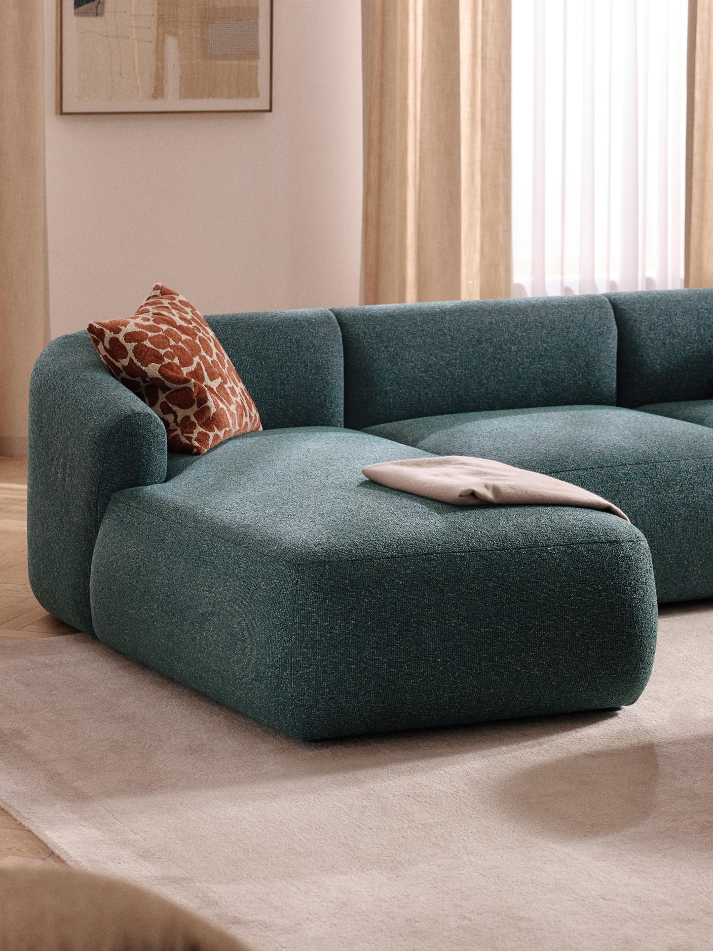 Sovia Bouclé Chaise Corner Module