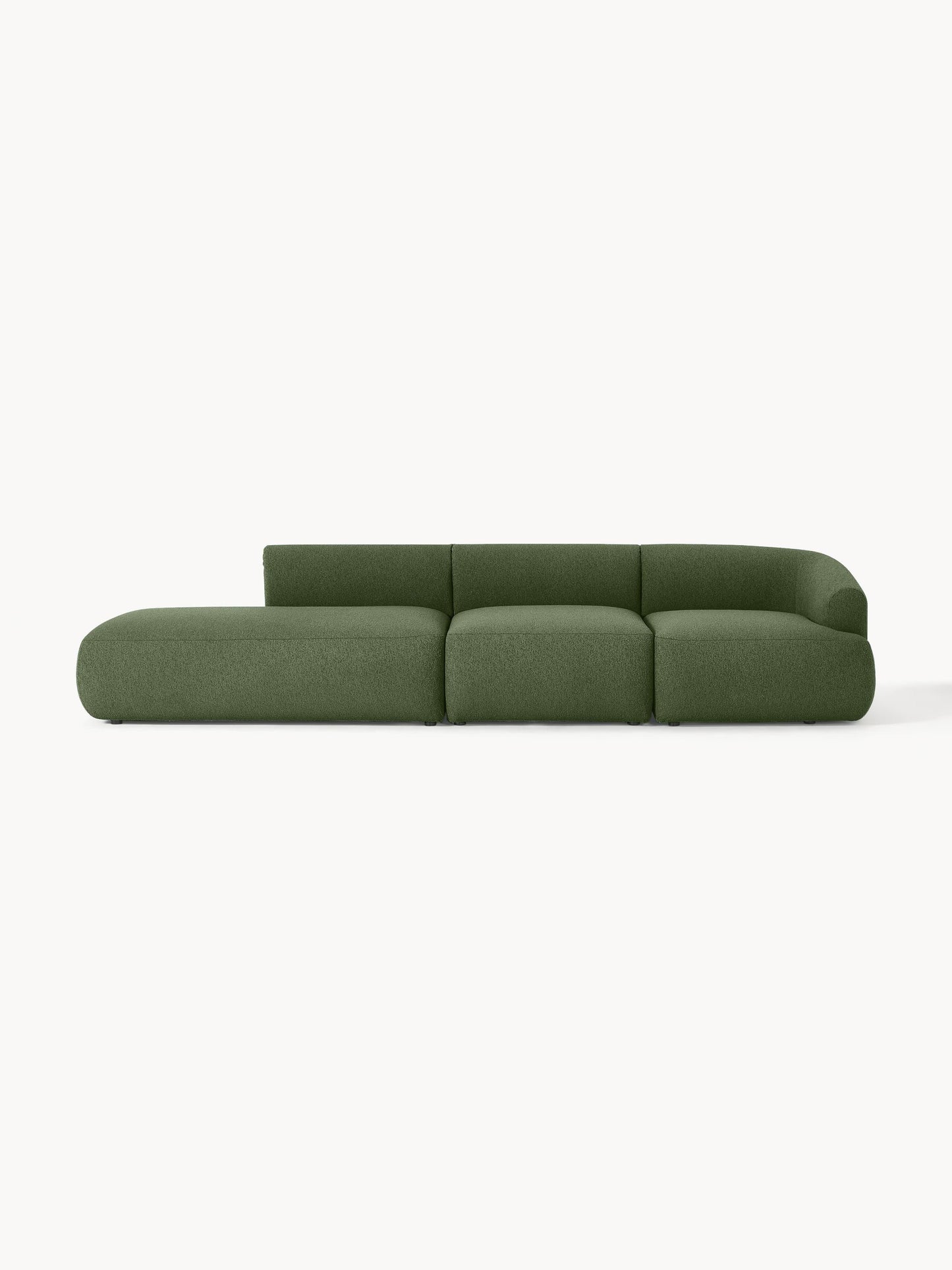Sovia Bouclé Modular Chaise (2-Seater)