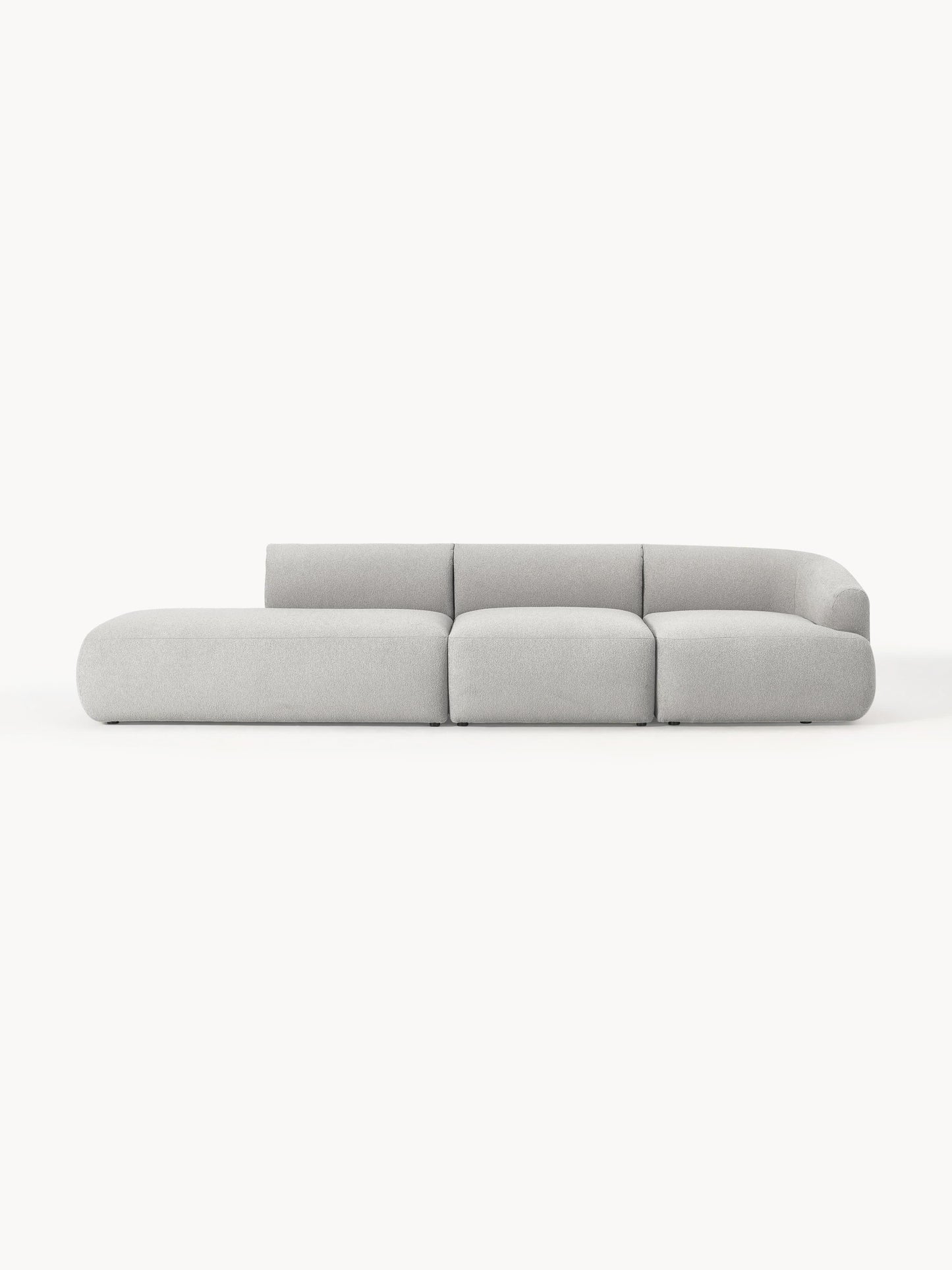 Sovia Bouclé Modular Chaise (2-Seater)