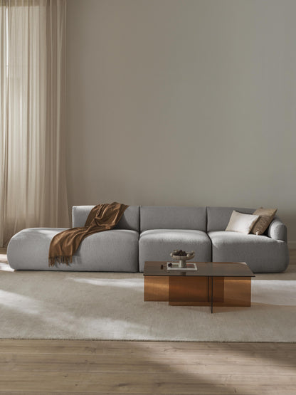 Sovia Bouclé Modular Chaise (2-Seater)