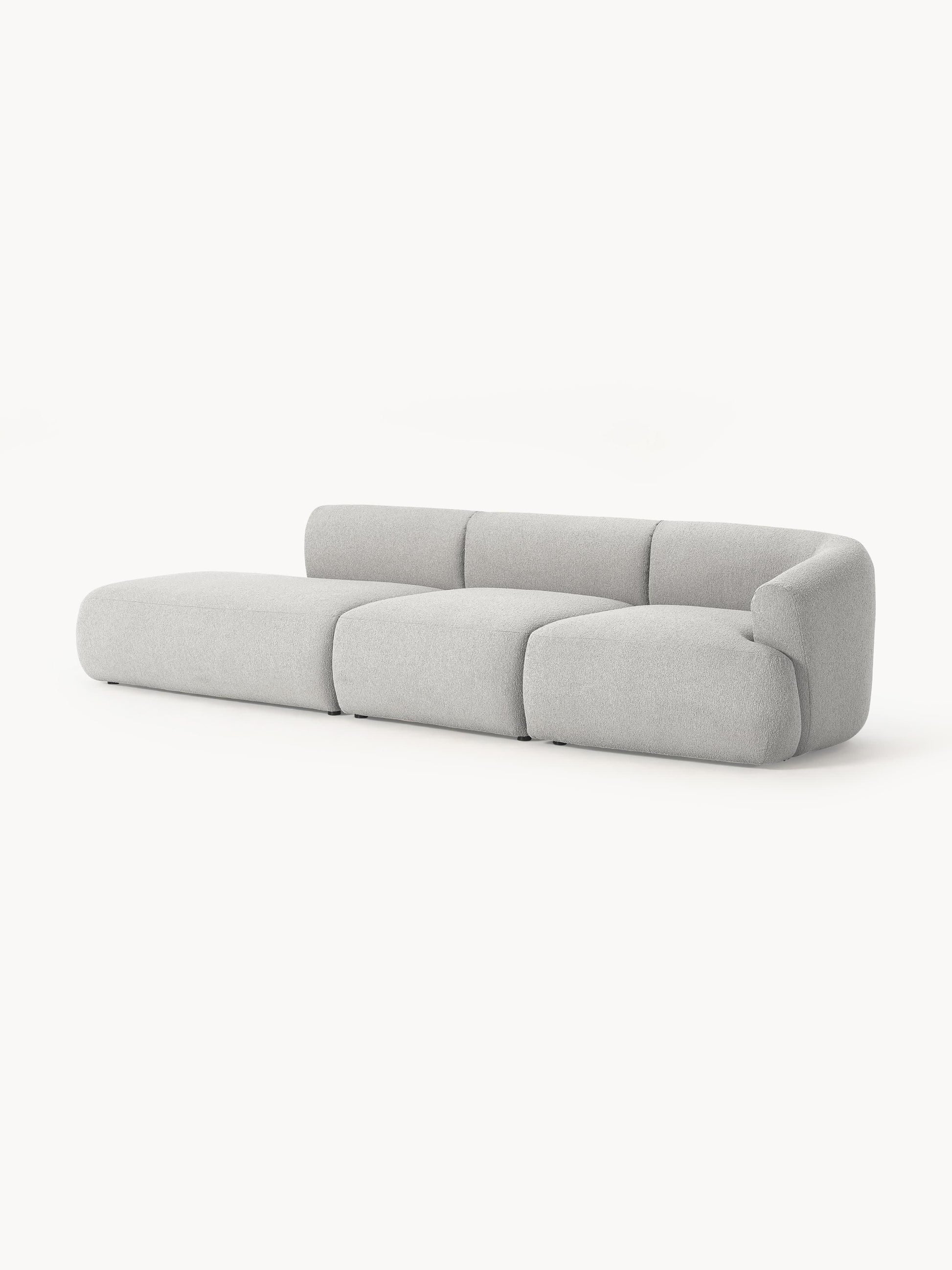 Sovia Bouclé Modular Chaise (2-Seater)