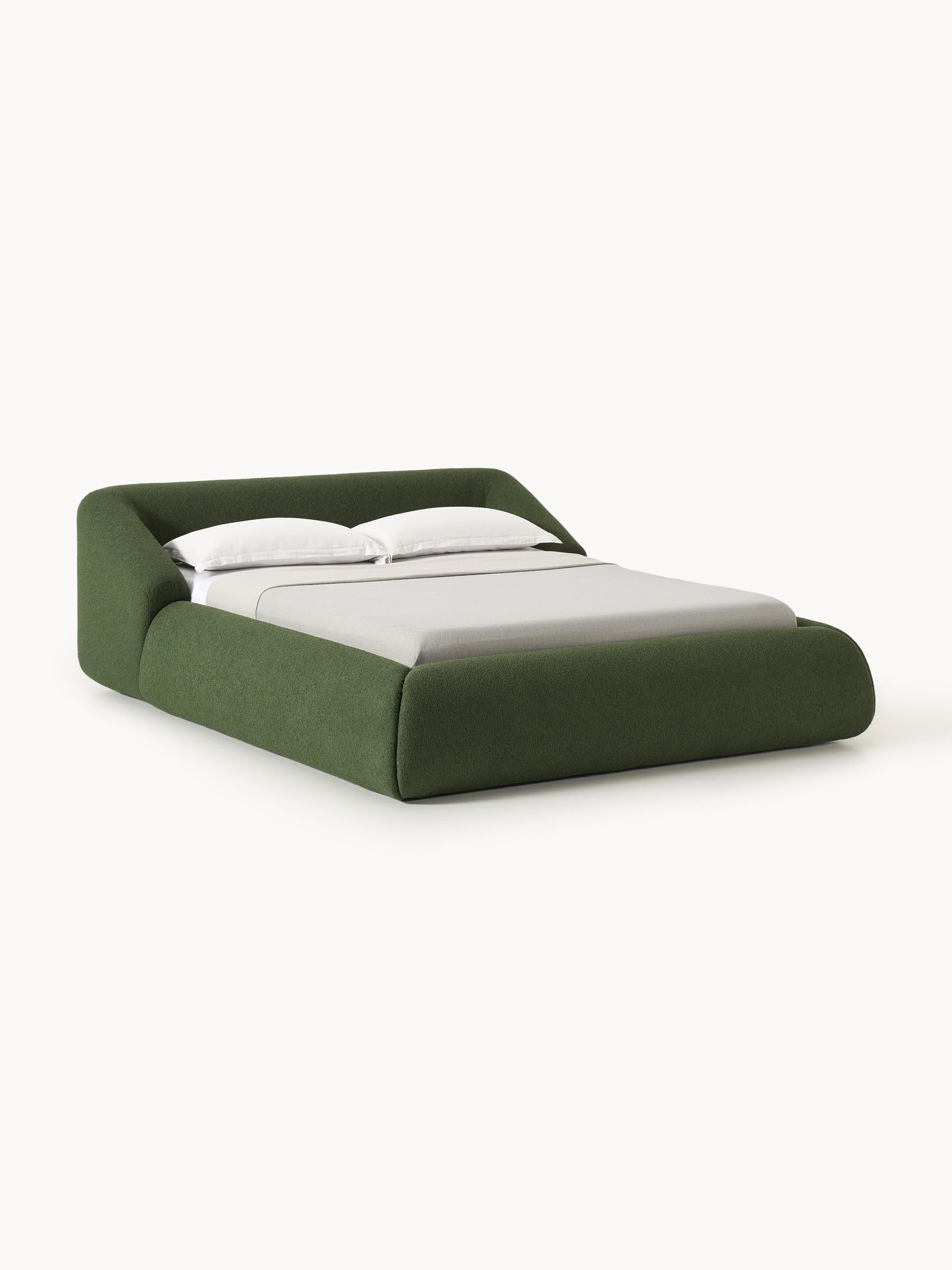 Sovia Bouclé Upholstered Bed