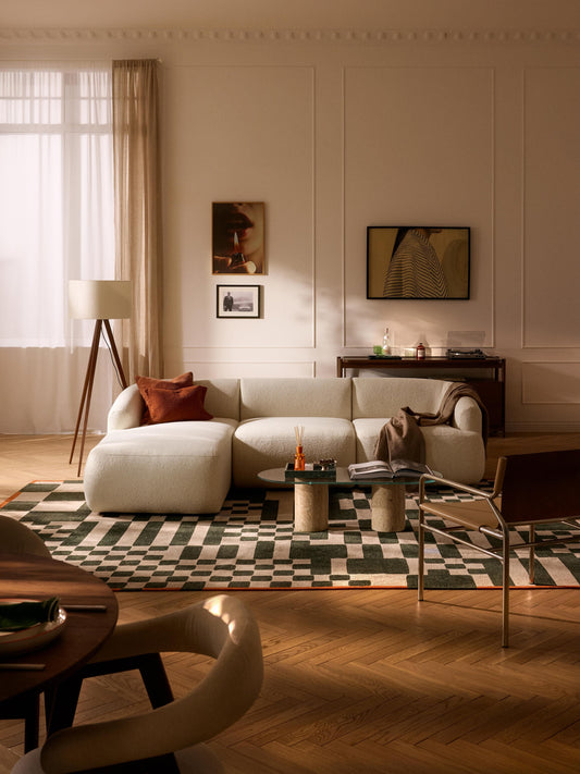 Sovia Modular Bouclé Corner Sofa (3-Seater)