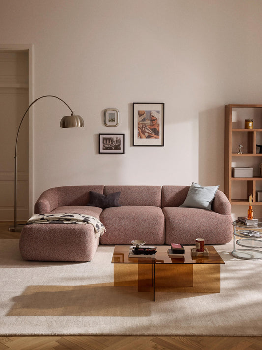 Sovia Modular Bouclé Corner Sofa (3-Seater)