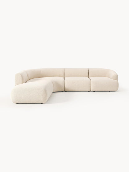 Sovia Modular Bouclé Corner Sofa (4-Seater)