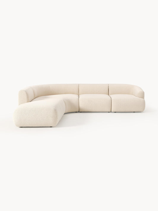 Sovia Modular Bouclé Corner Sofa (4-Seater)