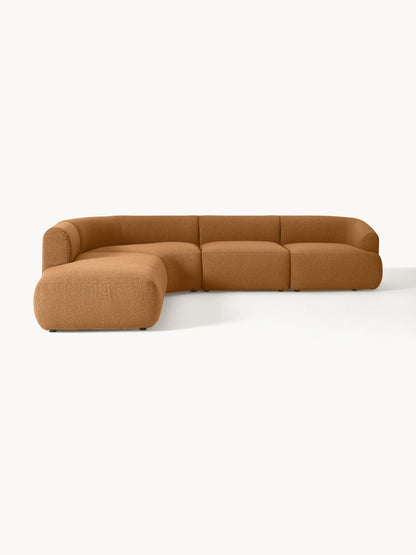 Sovia Modular Bouclé Corner Sofa (4-Seater)