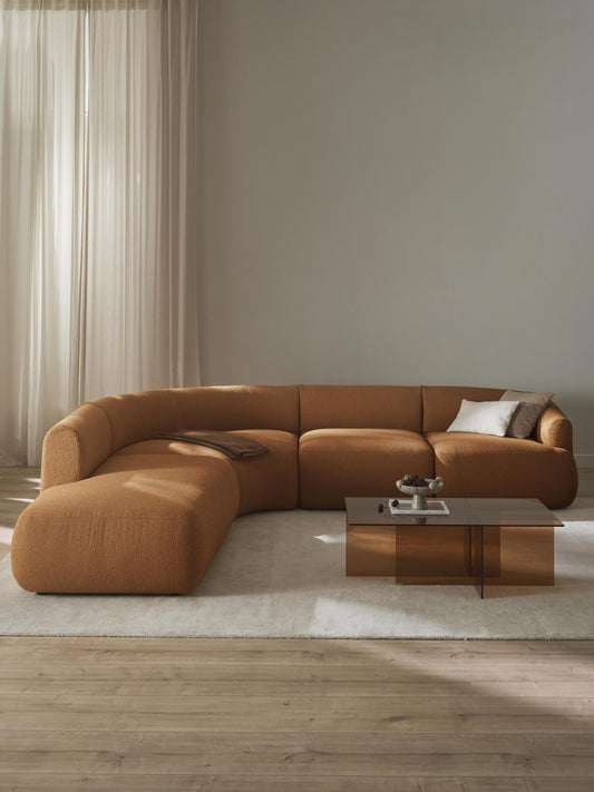 Sovia Modular Bouclé Corner Sofa (4-Seater)